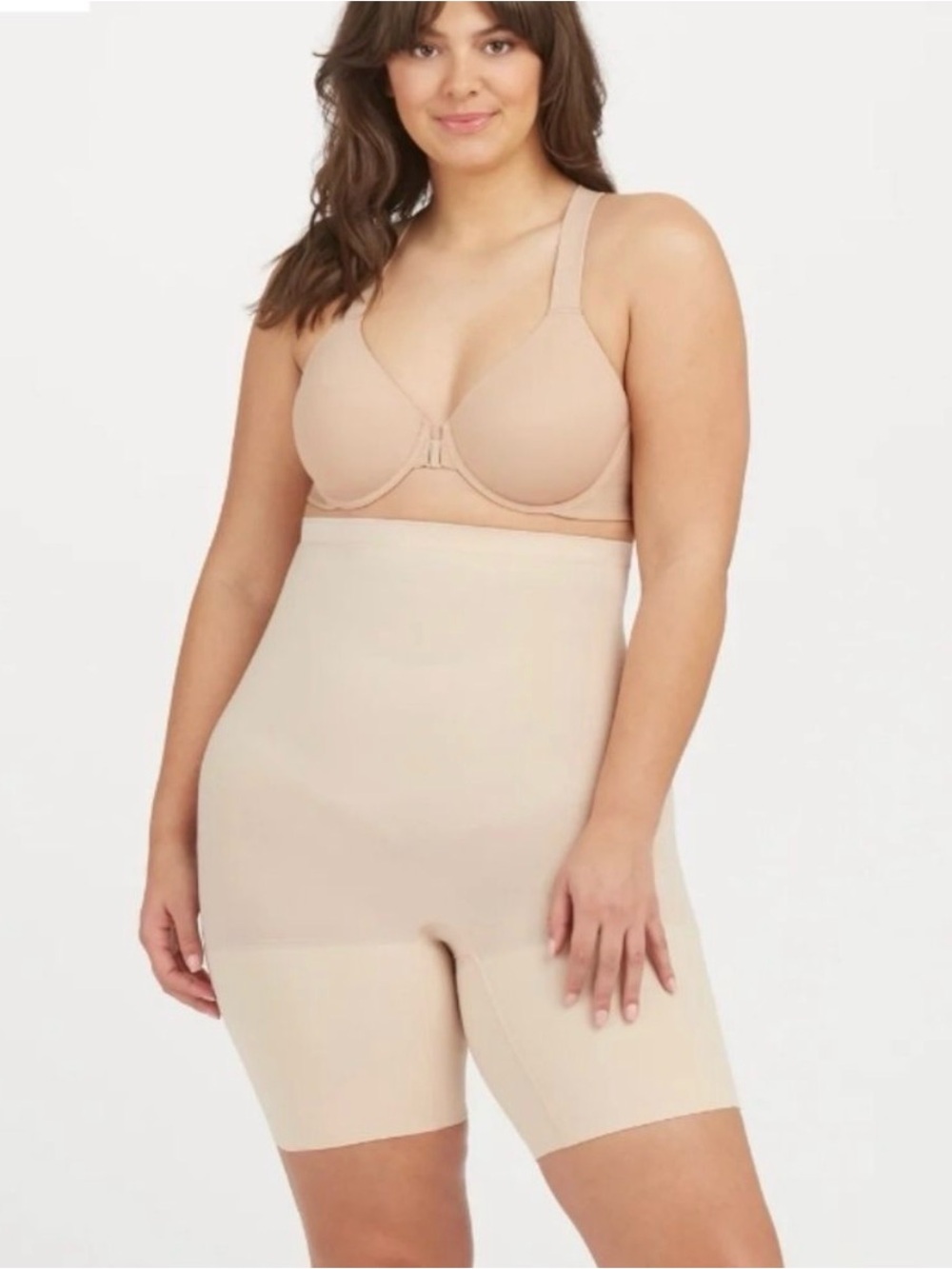 SPANX Higher Power Shaping Shorts in Soft Nude | Size XL